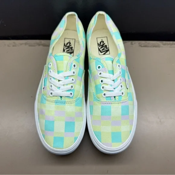 New WithoutBox Unisex VANS Stackform Platform Pastel Picnic Mixed Plaid Women 11 - Picture 3 of 9